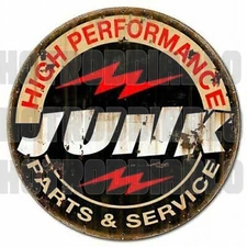 HIGH PERFORMANCE JUNK PARTS HOT ROD RAT FINK BIKER MOTORCYCLE TOOLS GUNS STICKER