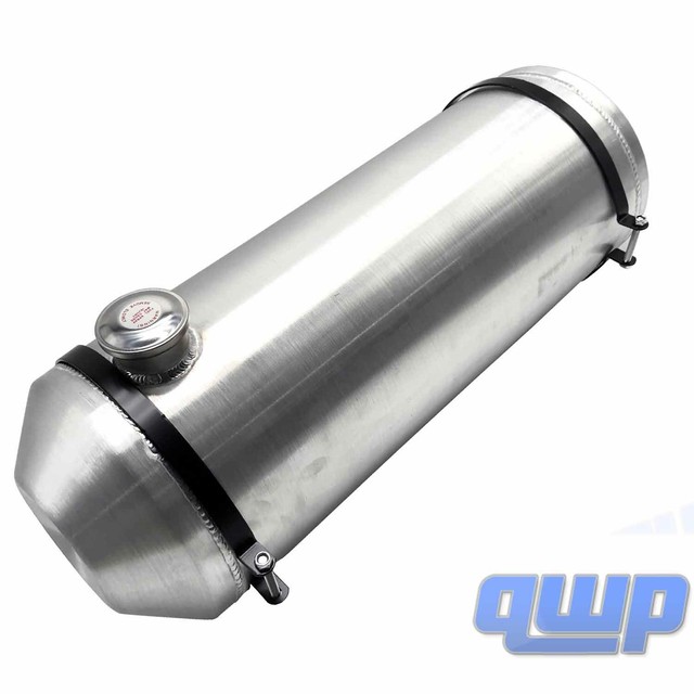 Gas Tank 10 Gallon End Fill Round Aluminum Fuel Tank Outlet 10" x30" 1/