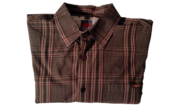 paul frank dress shirts Vintage Paul Frank Shirt Mens Medium Red Button Up Music Drums Made in USA