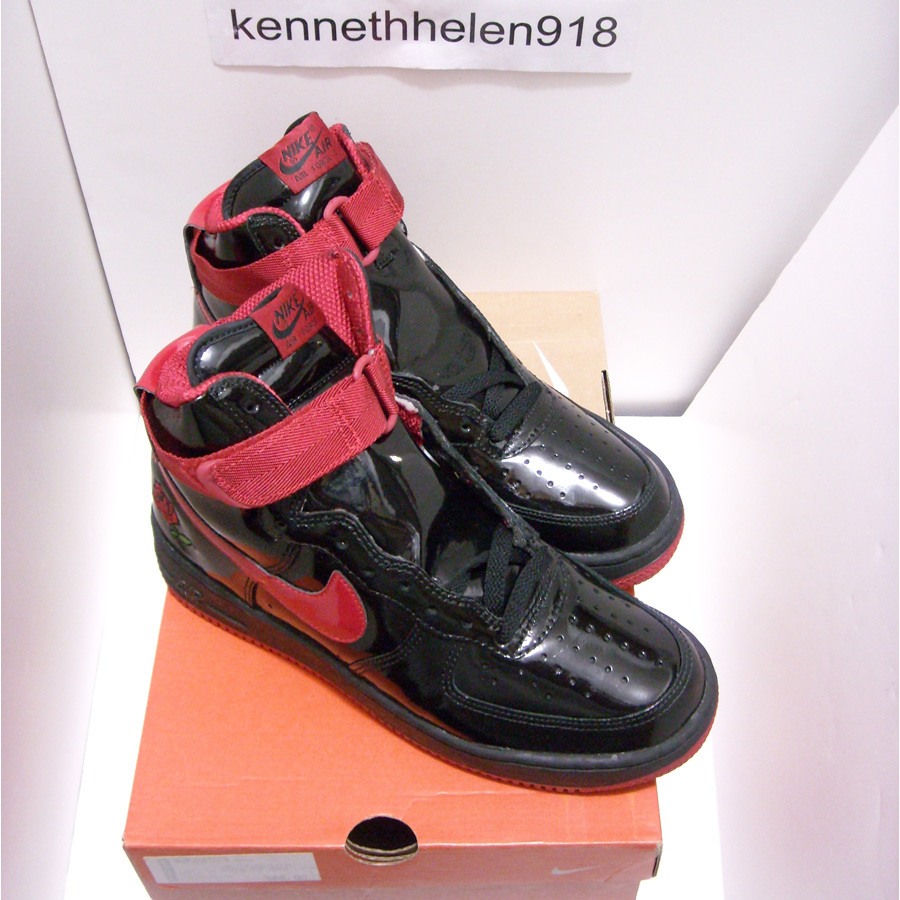 Nuova 2002 nike air force di alto rose della squadra rossa Uomo dimensione nera Nuova 2002 nike air force di alto rose della squadra rossa Uomo dimensione nera