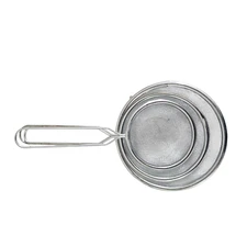 3PCS Fine Mesh Stainless Steel Strainer Set for U.S. Kitchen Supply