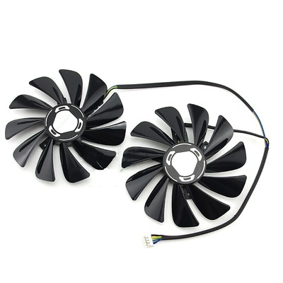 For XFX RX 5600XT 6GB RX5500 XT Graphics Card Cooling Fans Radiator Cooler 2PCS
