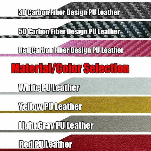 Carbon Fiber&Leather Steering Wheel Hand Sewing Wrap Cover For Toyota Highlander - Picture 9 of 12