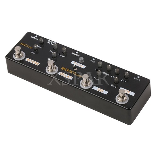 MOSKYAudio SOL918 5-IN-1 Multi-effects Pedal Reverb/Delay/FX Loop/Overdrive - Picture 2 of 6