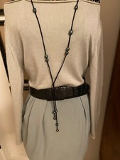 Vintage 80'sDonna Karan New York Womens Knee A Line Skirt SOFT GREEN Sz. 2 / 4