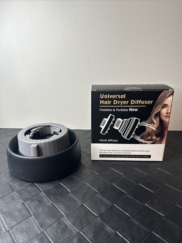 Secador de pelo universal difusor plegable y portátil actualizado accesorio de capucha NUEVO - Imagen 2 de 8