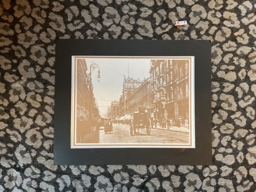 Vintage Glasgow Art Print , Limited Edition , Mounted , BUCHANAN STREET