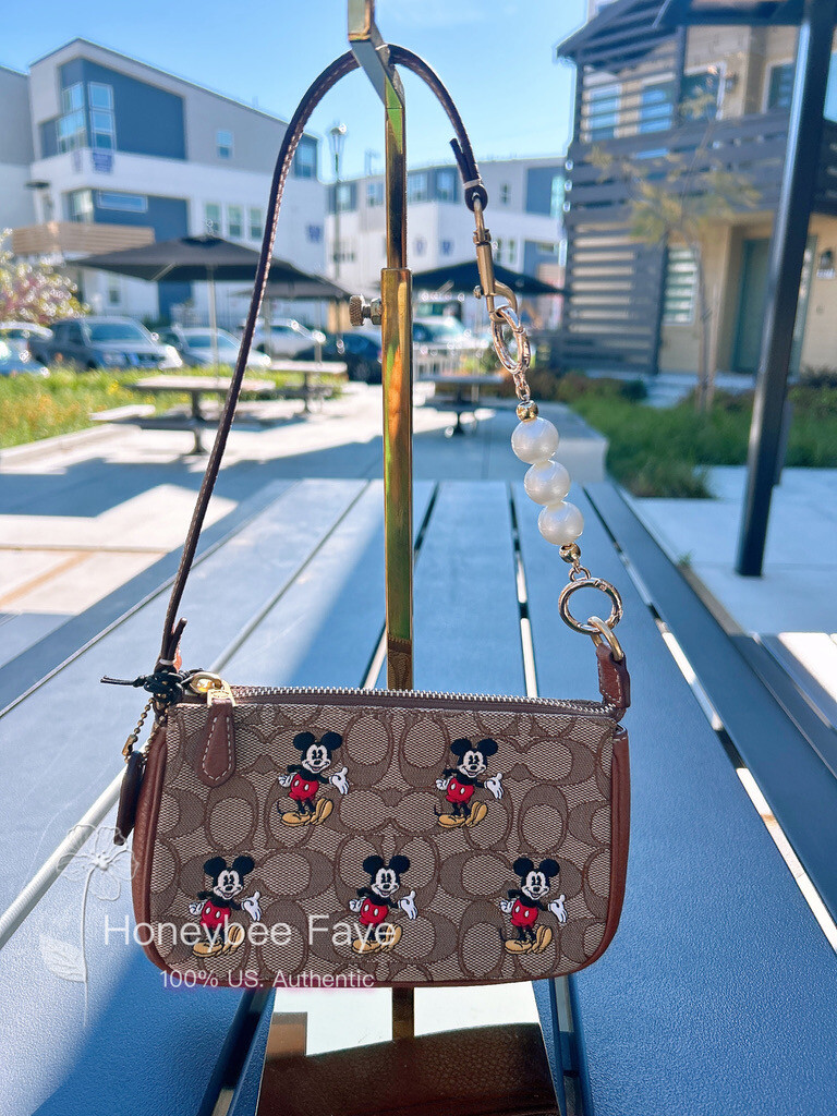 NWT Disney X Coach CN507 Nolita 19 With Mickey Mouse Print +
