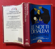 Stephen KING - LE NOTTI DI SALEM Ed. Bompiani (1989) Libro Horror