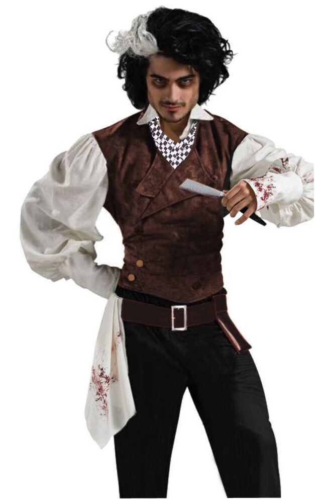Mens Sweeney Todd Fancy Dress Costume Horror Halloween Mens Sweeney Todd Fancy Dress Costume Horror Halloween