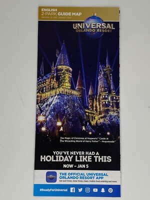 Universal Studios Orlando 2 - Park Guide Karte 22. Dezember 2019 - 5. Januar 2020