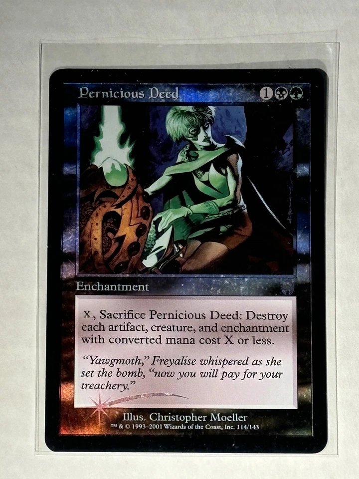 Pernicious Deed - Foil - Apocalypse - Magic The Gathering - Lighty Played - ExNm - Image 3 of 3