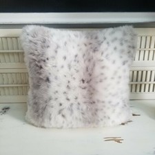 snow leopard throw pillow