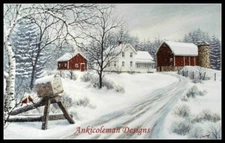 Chart Needlework Embroidery DMC - Counted Cross Stitch Patterns - Country Winter