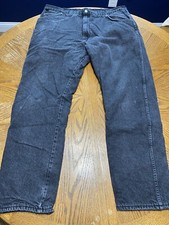 Vintage Wrangler Rugged Wear Made In USA Fleece Line Jeans Pants 38 x 31 Black