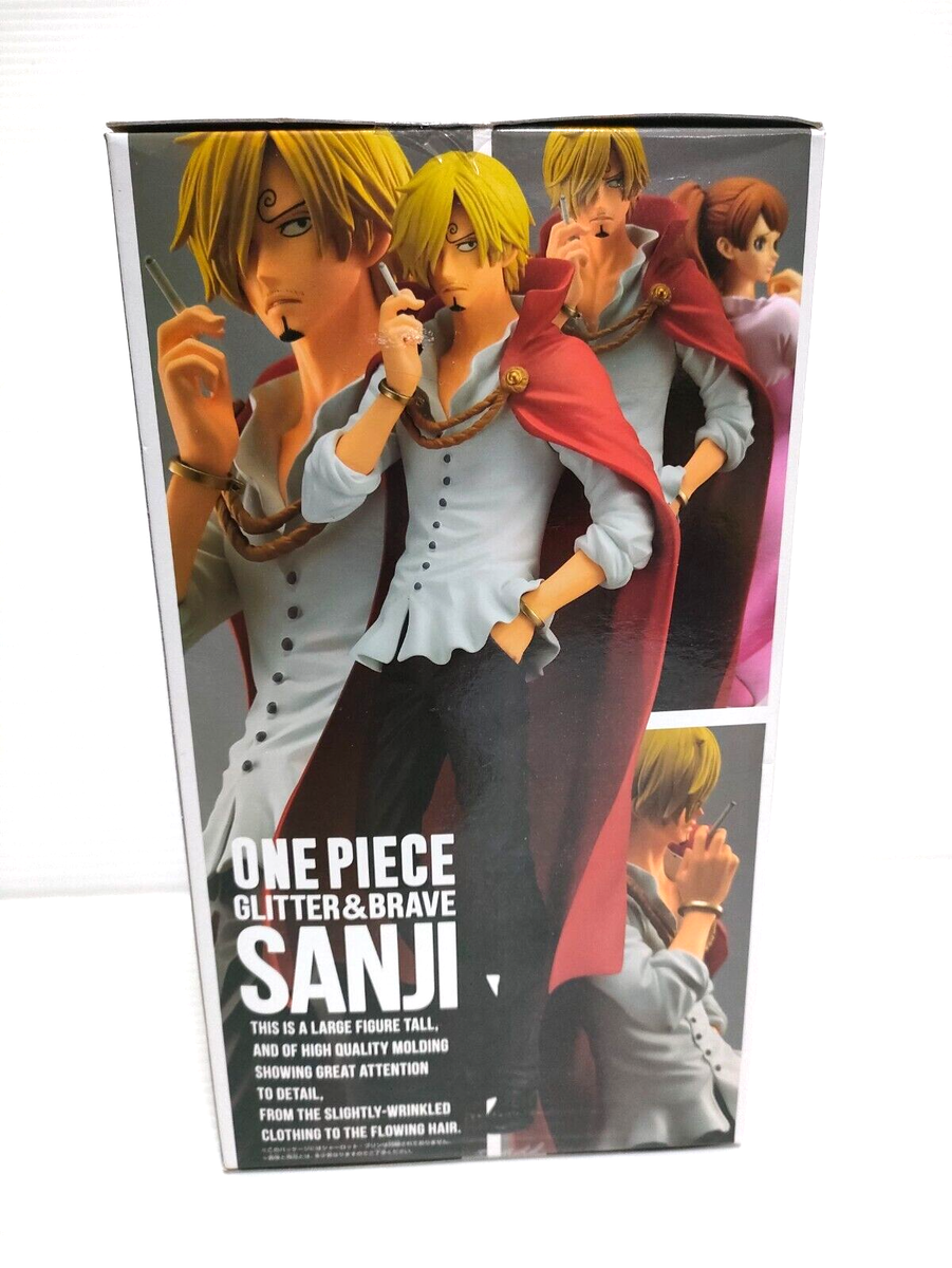 One Piece Glitters & Brave SANJI Banpresto Figure Red mantle