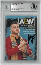 MJF Signed Autograph Slabbed AEW 2021 Upper Deck SP Card Beckett BAS