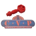 1986 RED GI Joe Action Force Havoc Tank Nose Gun Accessory Part Piece