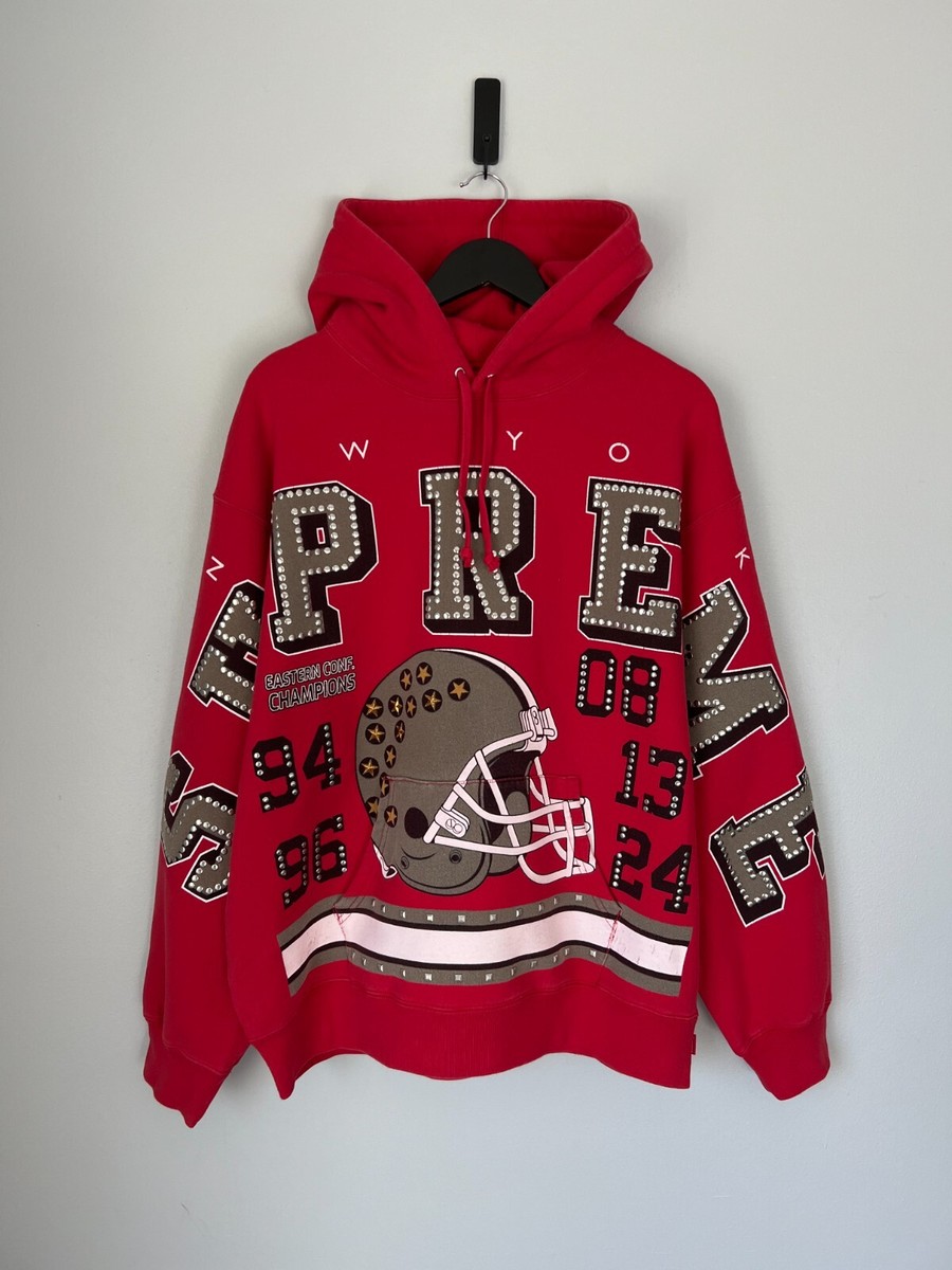 トップス 90supremestreethiphoplevistussychampion Supreme Champions Hooded Sweatshirt - Size Large - Red - NEW | eBay