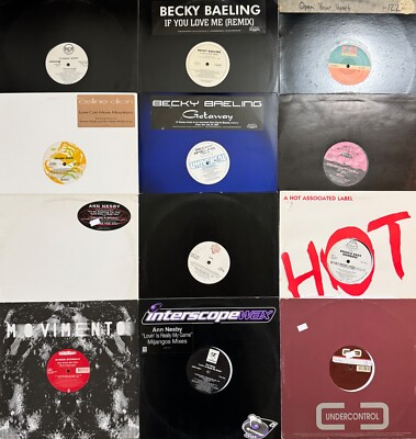 Garage Euro Vocal House LOT OF 12 Pop 12'' Vinyl Records CHIC E-SMOOVE HUMPHRIES