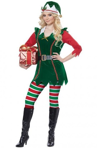California Costumi Elfo Di Natale Vacanza Natale Jingle Bells Uomo - Foto 4