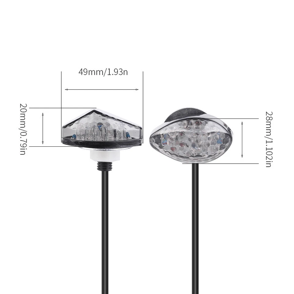 Indicador de flash de luz de seta LED frontal para HONDA VTR1000/F RVT1000R - Imagem 2 de 4