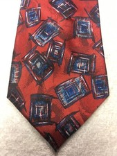 JONATHAN DETERS MENS TIE RE WITH BLUE BLACK 3.75 X 60