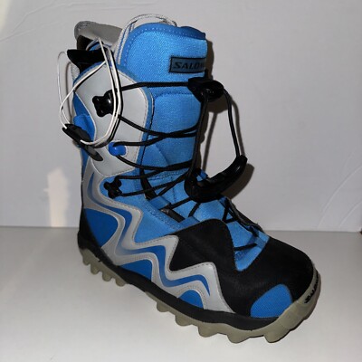 Salomon Dialogue Autofit Blue Gray Snowboard Boots size 9 US 8.5