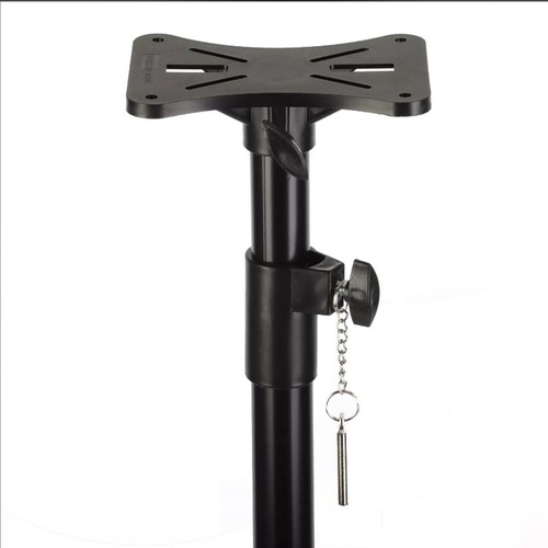 DJ PA Speaker Stand Tripod Heavy Duty Adjustable 90-180cm Stands 35mm Pole Mount - Picture 3 of 16