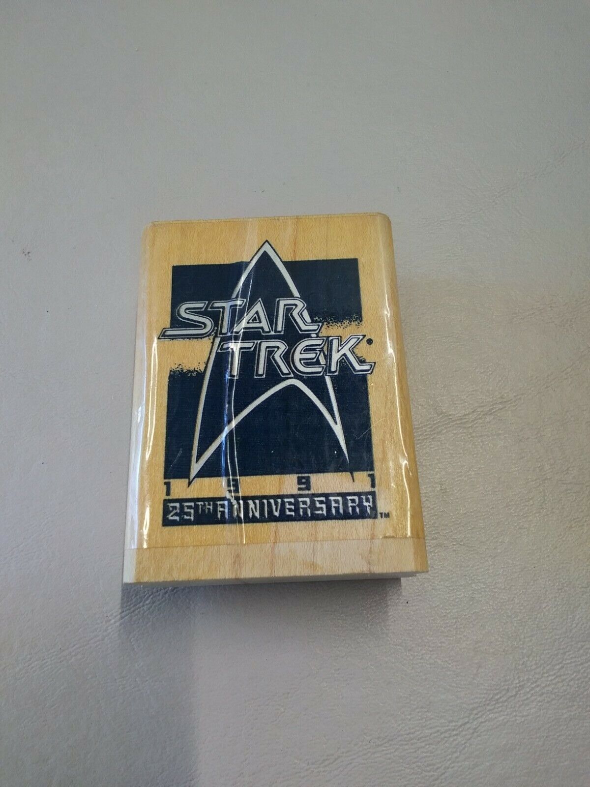Star Trek 1991 25th Anniversary Rubber Stamp 2.75"×2" 