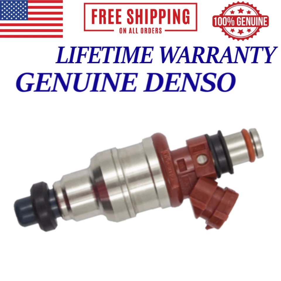  OEM DENSO 4 PCS FUEL INJECTORS For 1989-1995 Toyota Pickup & 4Runner 2.4L I4  - Imagem 2 de 4