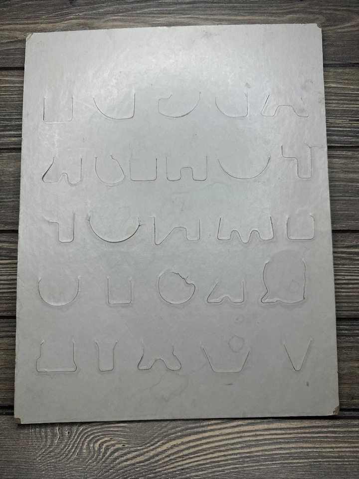 Rompecabezas bandeja marco fácil Rainbow Works 1971 vintage El alfabeto  Foto 2 de 4