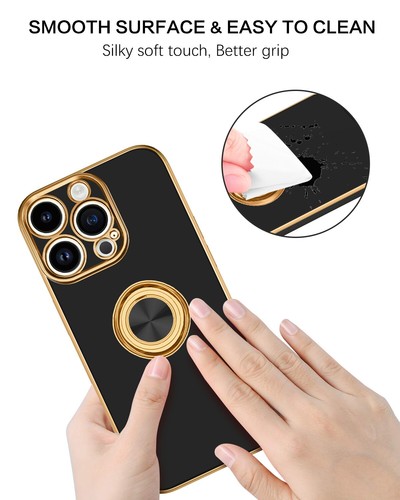 For iPhone 15 14 13 12 11 Pro Max Shockproof Kickstand Ring Rugged Case Cover - Picture 5 of 199
