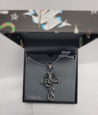 Ed Hardy Necklace High Quality Stainless Steel Super Rare
