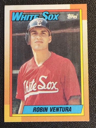 Tarjeta de novato 1990 Topps Rookie #121 Robin Ventura Chicago White Sox como nueva usada - Imagen 1 de 14