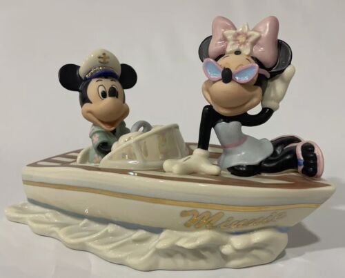 Lenox Disney Cruising The Waves with Minnie Mickey Mouse Figurine No Box