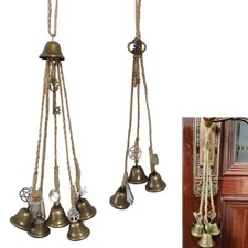 2Pcs Carillons de sorcières Crochet de Porte Cloche à Vent Ancienne Cloche à ...