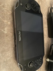 Sony PlayStation Vita PCH-1001 Black Working With Charger And 4GB Memory Card