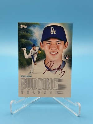 2025 TOPPS X BOB ROSS JOY OF BASEBALL ROKI SASAKI JERSEY NUMBER 11/35 #BT-15 RC