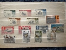 COLECCIÓN DE SELLOS DE AVES ISLAS MALVINAS DE PRINCIPIOS A MODERNOS + CORREO GRATIS