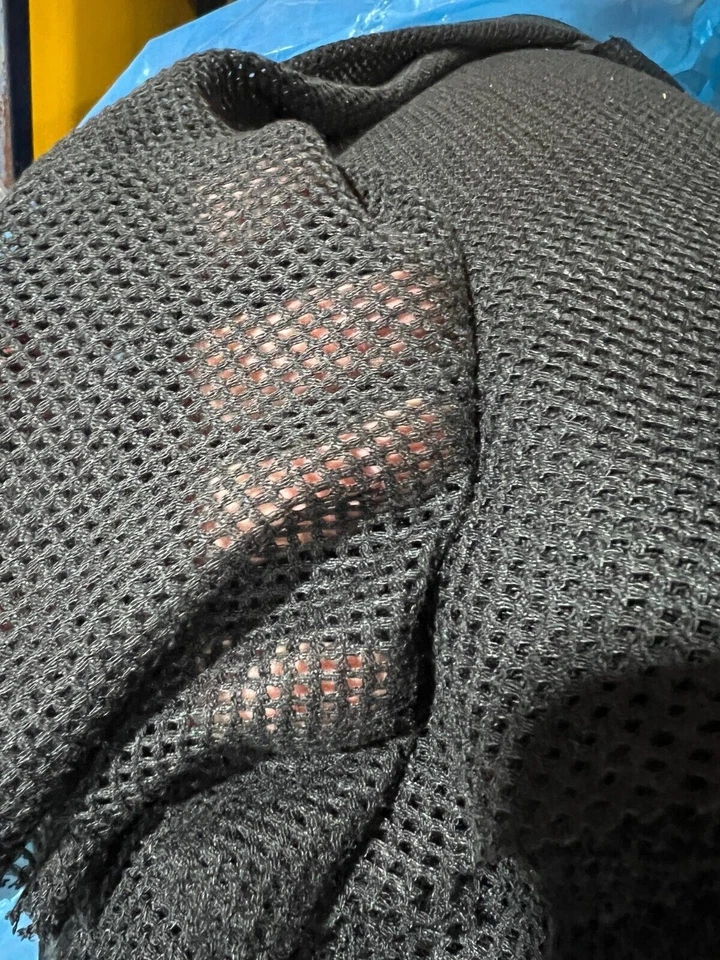 Black Sport Mesh Netting In 10 Yard Cuts Mesh Pattern, 60" Wide MADE IN THE USA - Image 3 of 4
