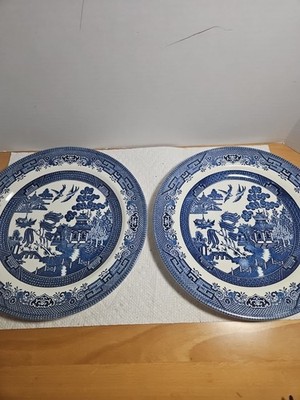 2 Churchhill England Willow, Dishwasher And Microwave, And Dishwasher Safe