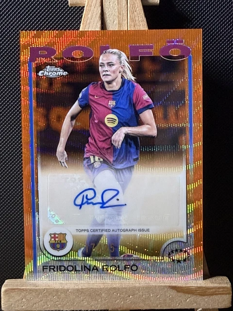Fridolina Rolfö Auto 17/25 Topps Chrome UEFA Women’s Champions League 2024/25
