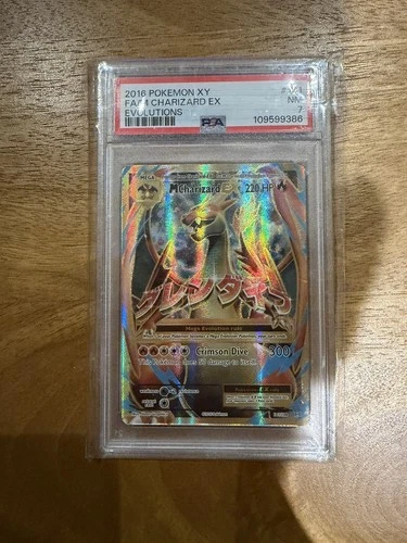 2016 POKEMON XY EVOLUTIONS #101 FULL ART/M CHARIZARD EX PSA 7