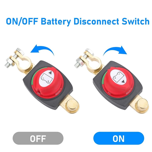 US Post Battery Disconnect Switch 12-48V Marine Battery Cut-Off Switch Isolator - Picture 11 of 11