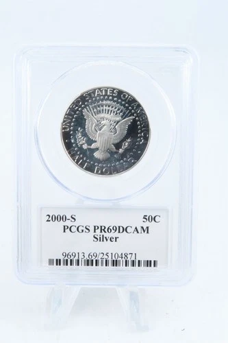 2000-S PCGS PR69DCAM Silver Kennedy Half Dollar Proof 50C