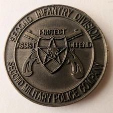 MILITARY POLICE COMPANY CHALLENGE COIN FIT TO FIGHT COMBAT POLICE SECOND TO NONE