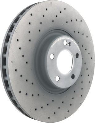 Brembo 09.D524.13 Co-cast two piece UV Coated Pillar Vented drilled Brake Rot...