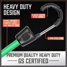 30-Piece Premium Bungee Cords Assortment, 10�, 18�, 24�, 32�, 40� Bungee Cords