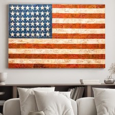 JBER Art Acoustic Panels 48" x 32", Sound Absorbing Wall Art, 48" 32", FLAG